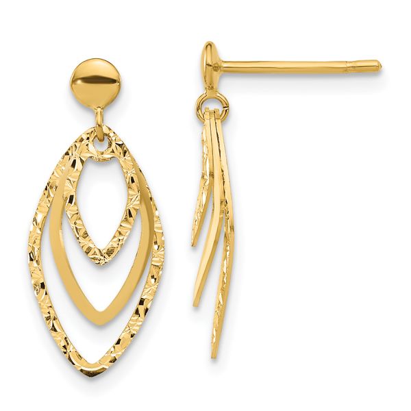 Leslie's 14K Polished Post Dangle Earrings