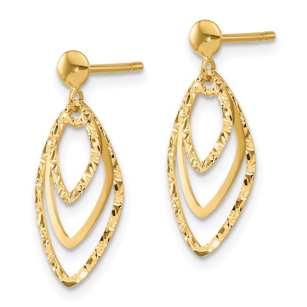 Leslie's 14K Polished Post Dangle Earrings - Image 2