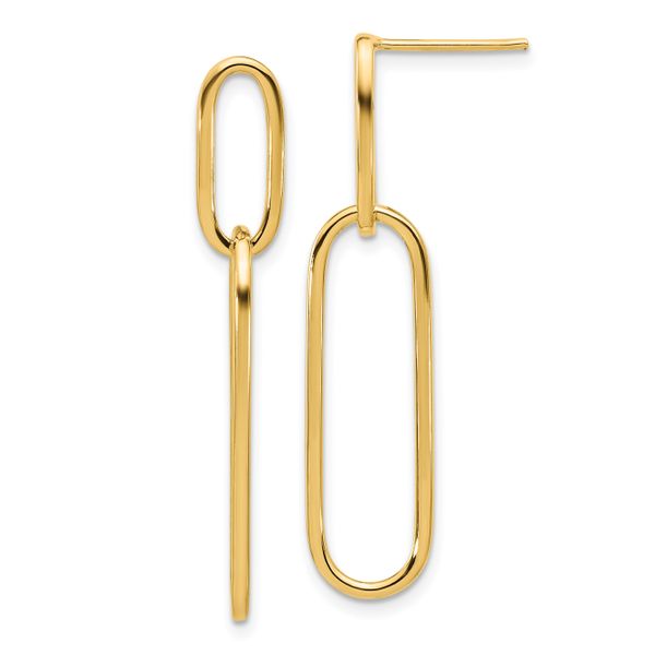 Leslie's 14k Polished Post Drop Earrings