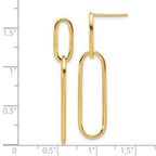 Leslie's 14k Polished Post Drop Earrings - Image 4