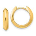 Leslie's 14K Polished Hinged Huggie Earrings