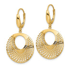 Leslie's 14K Polished Hollow Dangle Earrings - Image 2