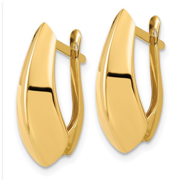 Leslie's 14K Polished Hoop Earrings - Image 2