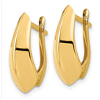 Leslie's 14K Polished Hoop Earrings - Image 2