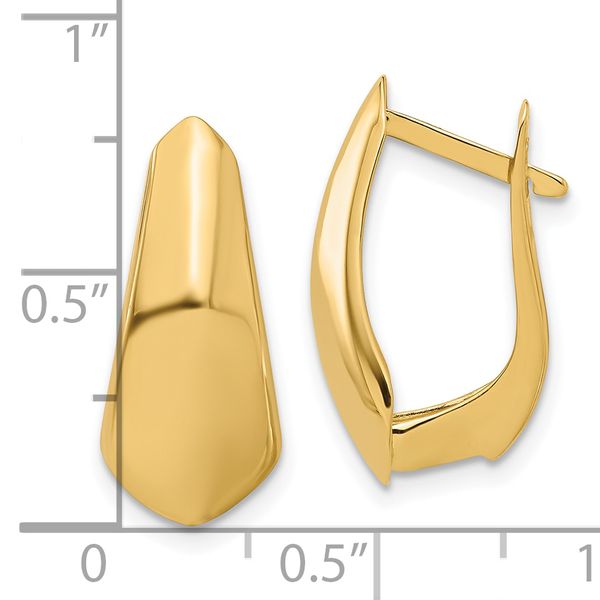 Leslie's 14K Polished Hoop Earrings - Image 4