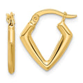 Leslie's 14K Polished Fancy Hoop Earrings
