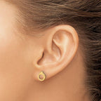 Leslie's 14K Polished Circle Post Earrings - Image 3