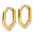 Leslie's 14K Polished Geometric Hoop Earrings - Image 2