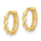 Leslie's 14K Polished Twisted Huggie Hoop Earrings - Image 2