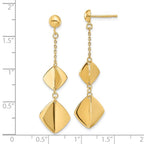 Leslie's 14K Polished Fancy Dangle Post Earrings - Image 4