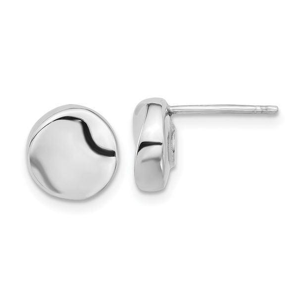 Leslie's 14K White Gold Polished Post Earrings