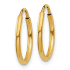Leslie's 14k 1.20mm Endless Hoop Earring - Image 2