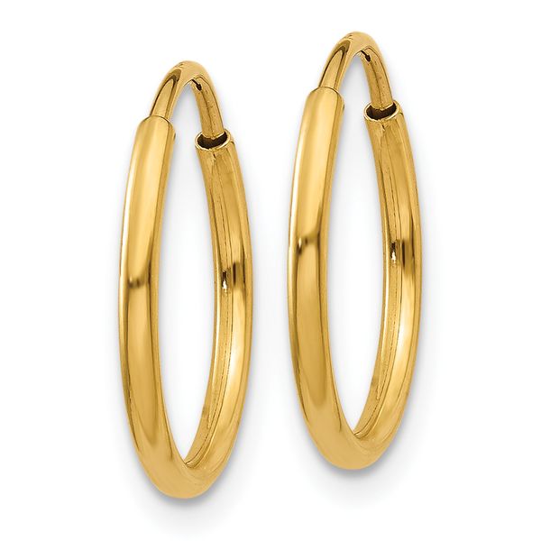 Leslie's 14k 1.20mm Endless Hoop Earring - Image 2