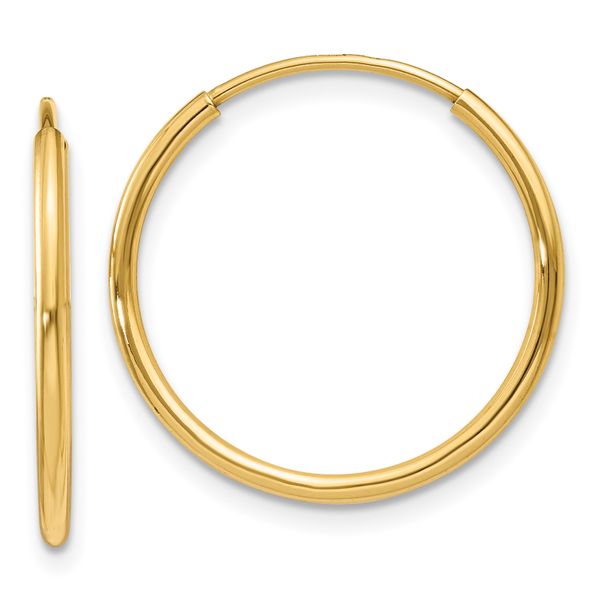 Leslie's 14k 1.20mm Endless Hoop Earring