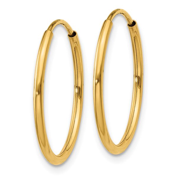 Leslie's 14k 1.20mm Endless Hoop Earring - Image 2