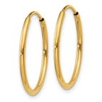 Leslie's 14k 1.20mm Endless Hoop Earring - Image 2