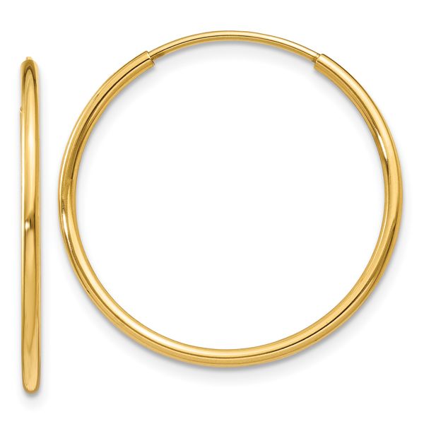 Leslie's 14k 1.20mm Endless Hoop Earring