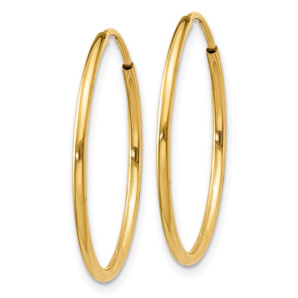 Leslie's 14k 1.20mm Endless Hoop Earring - Image 2