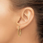 Leslie's 14k 1.20mm Endless Hoop Earring - Image 3