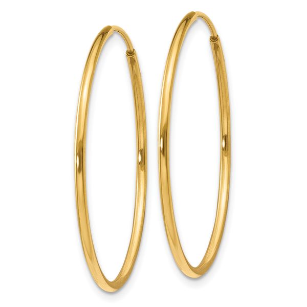 Leslie's 14k 1.20mm Endless Hoop Earring - Image 2