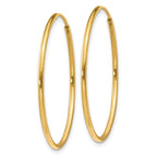 Leslie's 14k 1.20mm Endless Hoop Earring - Image 2