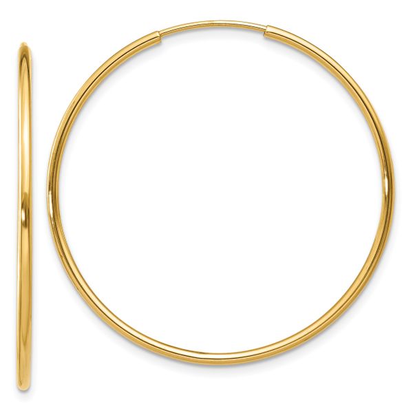 Leslie's 14k 1.20mm Endless Hoop Earring