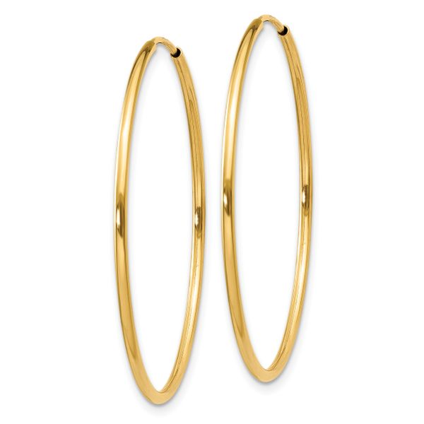 Leslie's 14k 1.20mm Endless Hoop Earring - Image 2