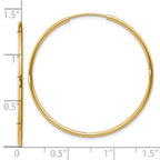Leslie's 14k 1.20mm Endless Hoop Earring - Image 4