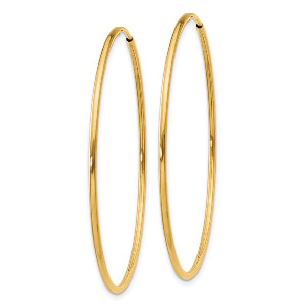 Leslie's 14k 1.20mm Endless Hoop Earring - Image 2