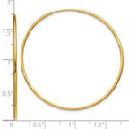 Leslie's 14k 1.20mm Endless Hoop Earring - Image 4