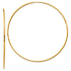 Leslie's 14k 1.20mm Endless Hoop Earring