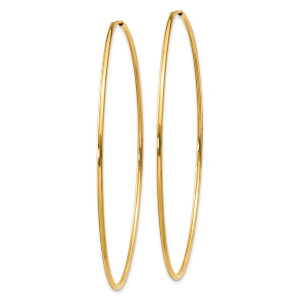 Leslie's 14k 1.20mm Endless Hoop Earring - Image 2