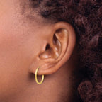 Leslie's 14k 1.5mm Polished Round Endless Hoop Earrings - Image 3