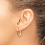 Leslie's 14k 1.5mm Polished Round Endless Hoop Earrings - Image 3