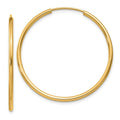 Leslie's 14k 1.5mm Polished Round Endless Hoop Earrings
