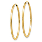 Leslie's 14k 1.5mm Polished Round Endless Hoop Earrings - Image 2