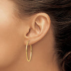 Leslie's 14k 1.5mm Polished Round Endless Hoop Earrings - Image 3
