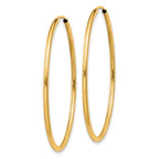 Leslie's 14k 1.5mm Polished Round Endless Hoop Earrings - Image 2