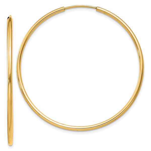 Leslie's 14k 1.5mm Polished Round Endless Hoop Earrings
