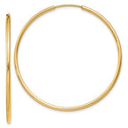 Leslie's 14k 1.5mm Polished Round Endless Hoop Earrings