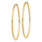 Leslie's 14k 1.5mm Polished Round Endless Hoop Earrings - Image 2