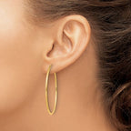 Leslie's 14k 1.5mm Polished Round Endless Hoop Earrings - Image 3