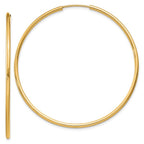 Leslie's 14k 1.5mm Polished Round Endless Hoop Earrings