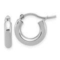 Leslie's 14k White Gold Polished 3mm Polished Hoop Earrings