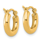 Leslie's 14k Polished 3mm Polished Hoop Earrings - Image 4