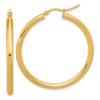 Leslie's 14k Polished 3mm Polished Hoop Earrings