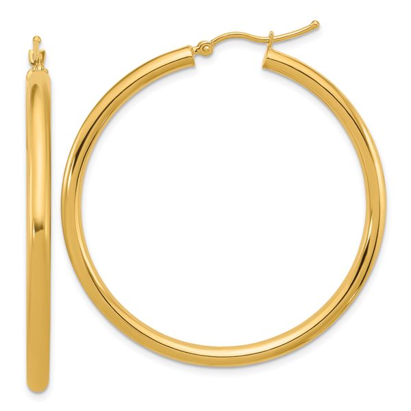 Leslie's 14k Polished 3mm Polished Hoop Earrings