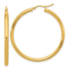 Leslie's 14k Polished 3mm Polished Hoop Earrings