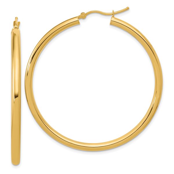 Leslie's 14k Polished 3mm Polished Hoop Earrings