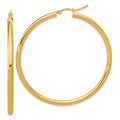 Leslie's 14k Polished 3mm Polished Hoop Earrings
